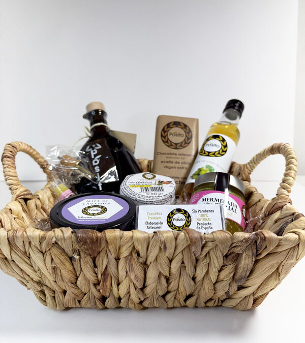 Cesta Cuadrada Productos Gourmet